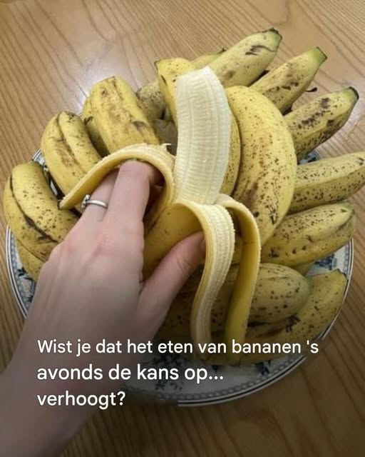 Als je ‘s avonds bananen eet, verhoogt dat je… Lees meer