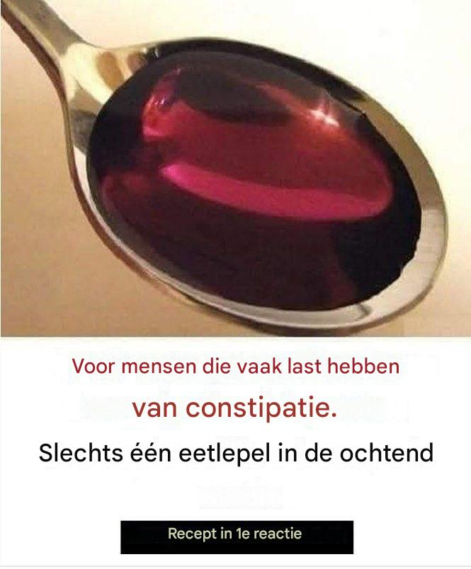 Eén lepeltje en je rent naar het toilet – een natuurlijk middel tegen verstopping