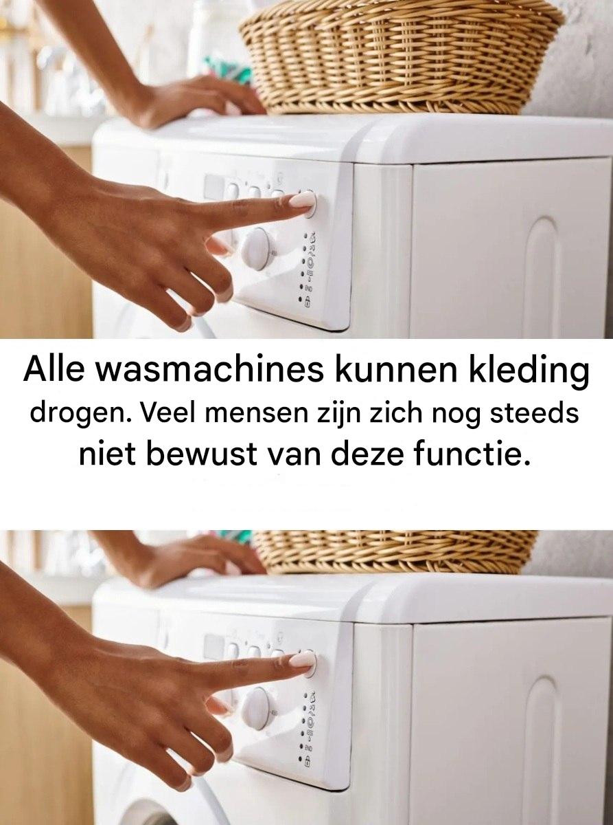 Wist je dat je wasmachine ook je kleding kan drogen? Een functie waar veel mensen nog steeds niet van op de hoogte zijn.