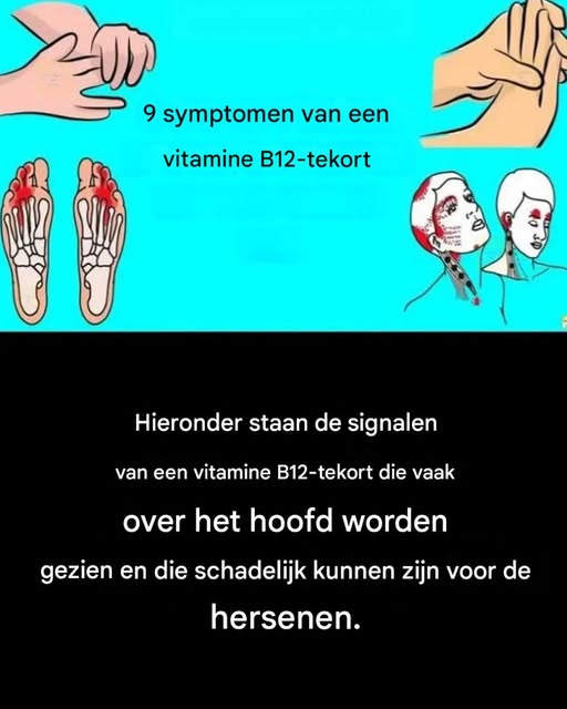 Vitamine B12: symptomen die u moeten alarmeren