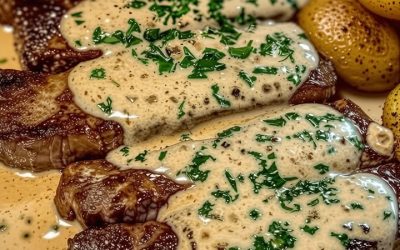 Maak de perfecte steak met romige Dijon-knoflooksaus in 30 minuten