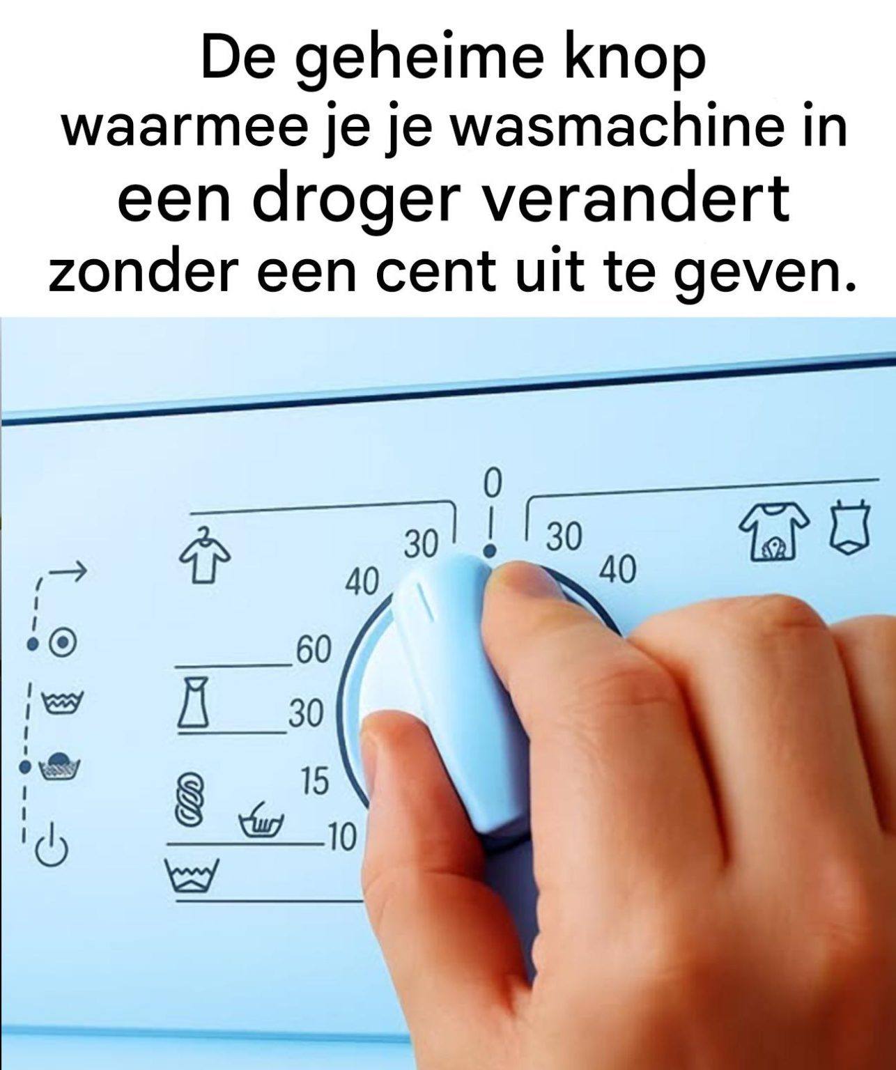 De geheime truc waarmee je van elke wasmachine een droger maakt: het bespaart geld en neemt geen ruimte in beslag.