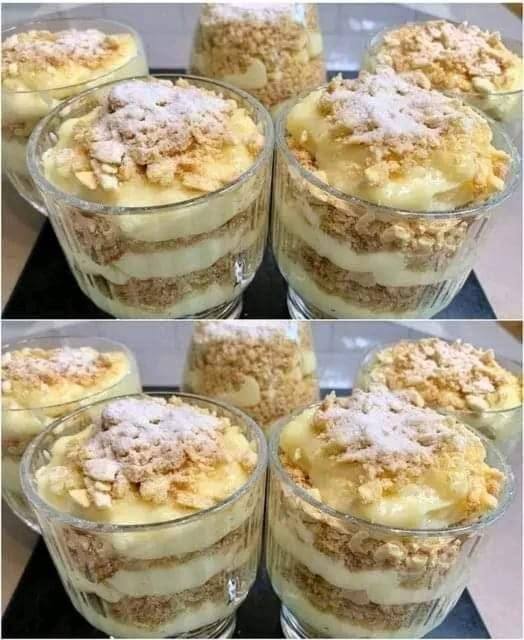 Als ik lui ben, maak ik altijd dit dessert. “Napoleon in een glas”: je zult je vingers erbij aflikken. Binnen 2 minuten op.