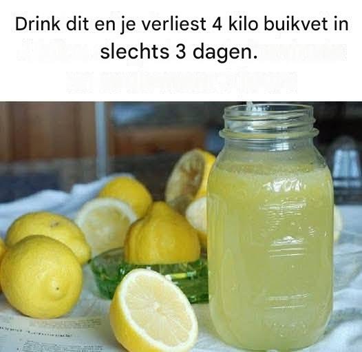 Drink dit en je verliest 4 kilo buikvet in slechts 3 dagen.