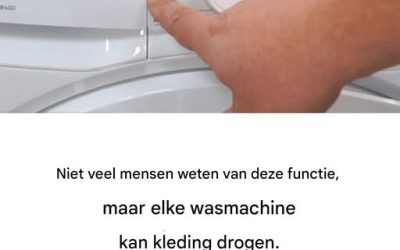 Tien van de tien wasmachines kunnen drogen, maar slechts een paar vermelden deze functie expliciet.
