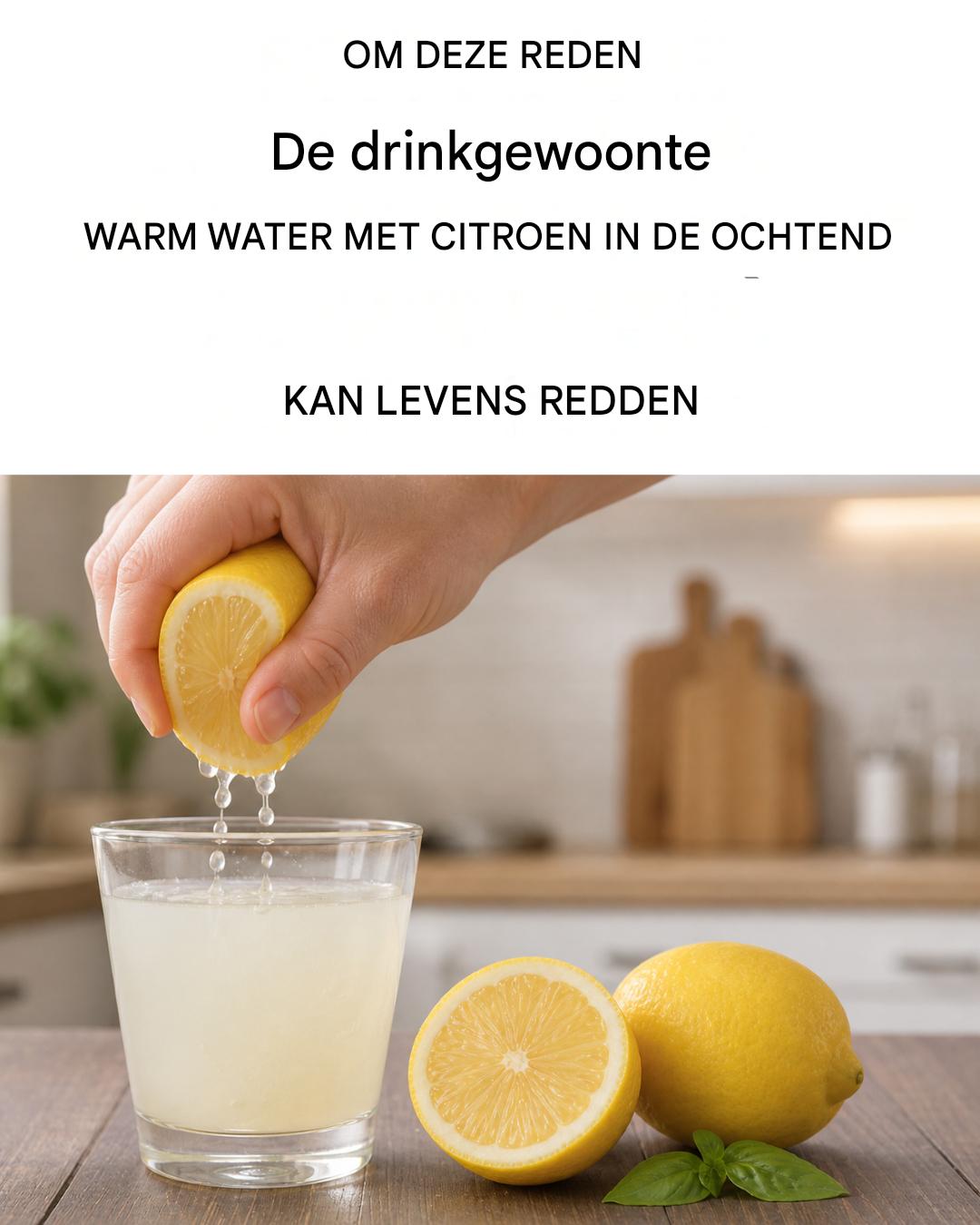 Warm water met citroen in de ochtend: daarom kan deze gewoonte ons leven redden.