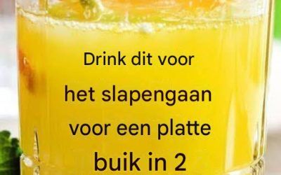 Vetverbrandende dronk voor ‘s nachts voor een platte buik in 2 weken