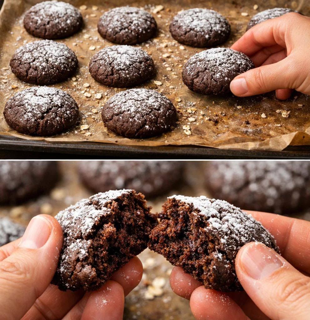 Havermout-cacaokoekjes: licht, heerlijk, vullend en rijk aan vezels.