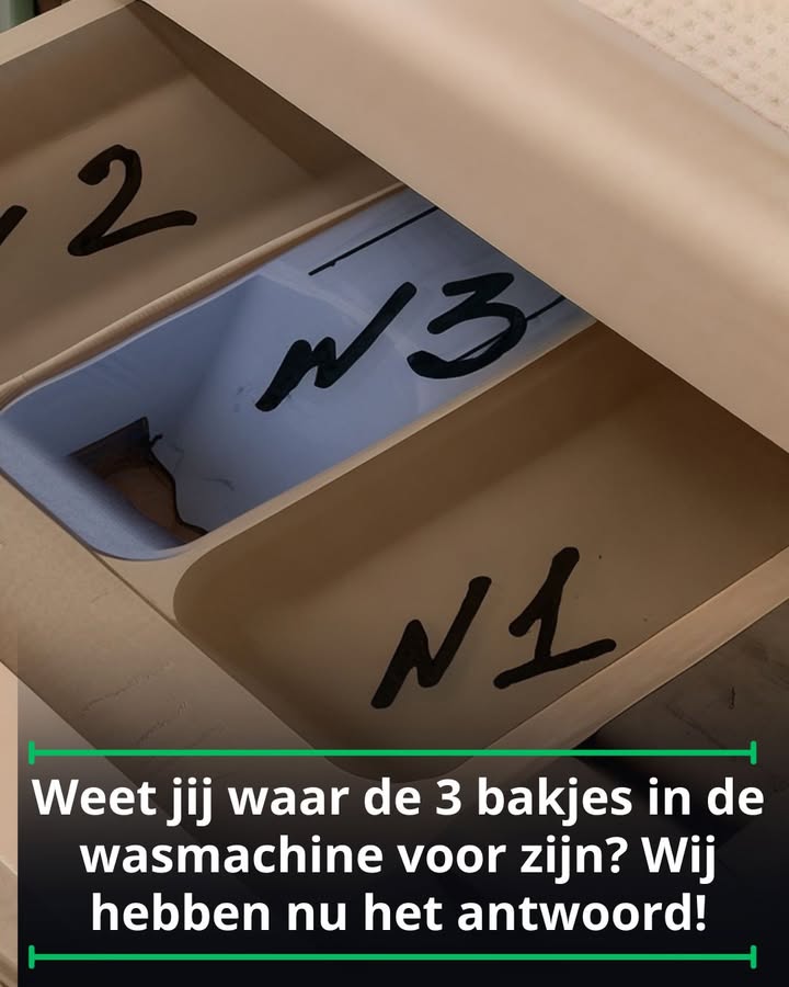 Weet jij waar de 3 bakjes in de wasmachine voor zijn? Wij hebben nu het antwoord!