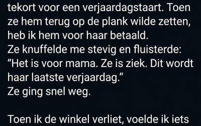 Een Klein Gebaar in de Supermarkt Dat Ik Nooit Zal Vergeten