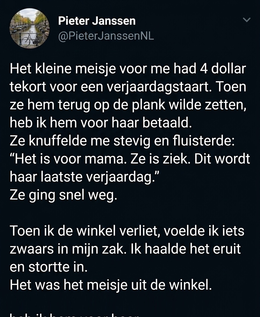 Een Klein Gebaar in de Supermarkt Dat Ik Nooit Zal Vergeten