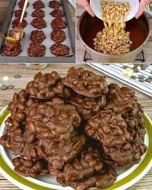 Keto Chocolade Pinda Clusters: Een suikervrije, koolhydraatarme snoepvervanger die je trek stilt