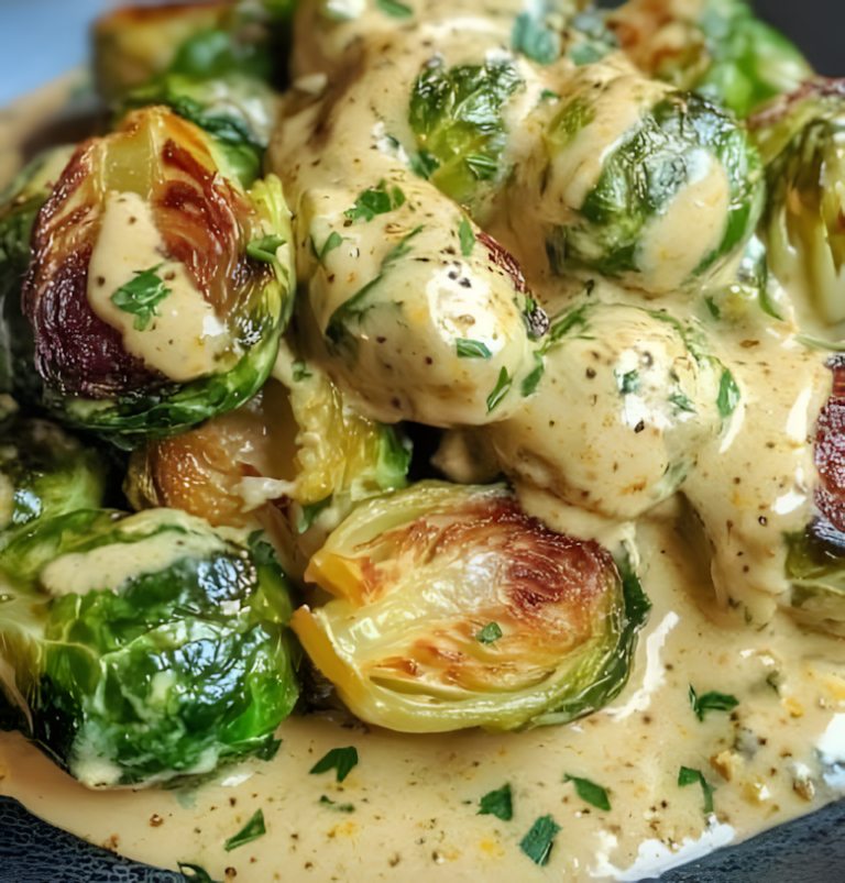 Spruitjes in roomkaas-mosterdsaus, klaar in 30 minuten