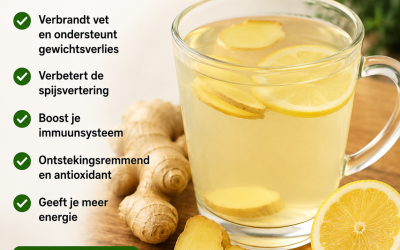 Gemberwater met citroen: een eenvoudige drank voor je dagelijkse routine