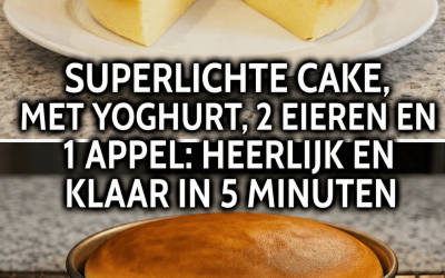 Hoe maak je een yoghurttaart zonder bloem, alleen met appels en yoghurt?