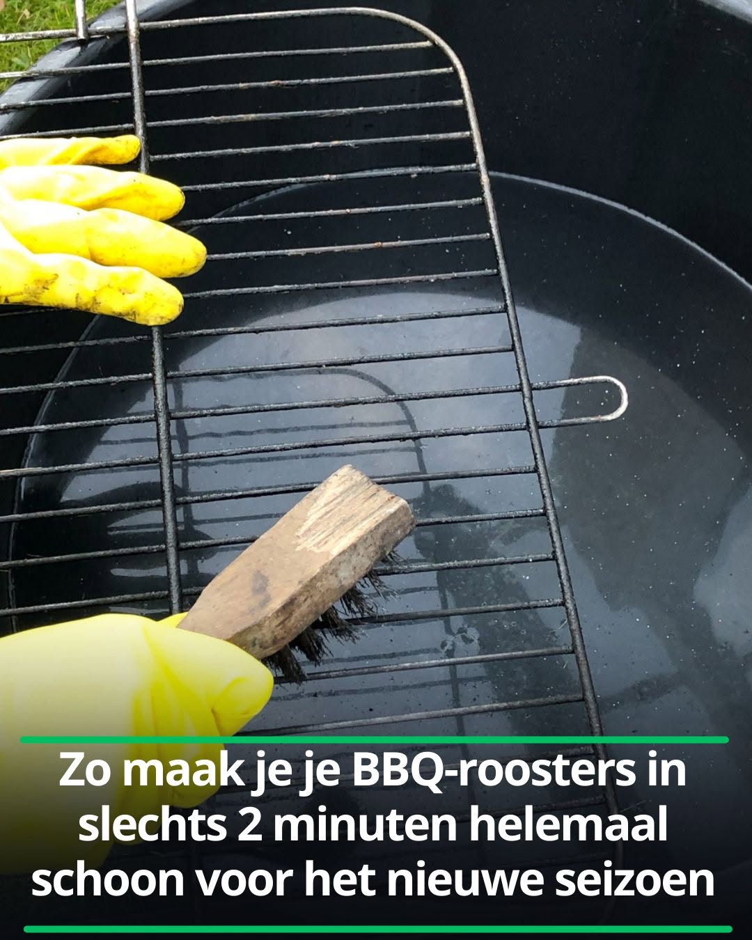 Zo maak je je BBQ-roosters in slechts 2 minuten helemaal schoon voor het nieuwe seizoen
