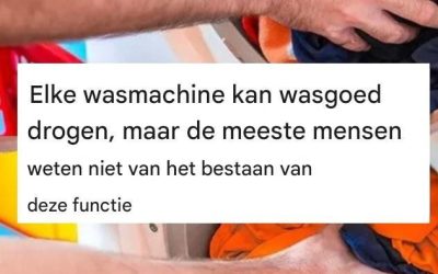Elke wasmachine kan wasgoed drogen, maar de meeste mensen weten niet van het bestaan ​​van deze functie