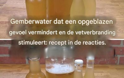 Hoe maak je gemberwater om buikvet te verbranden?