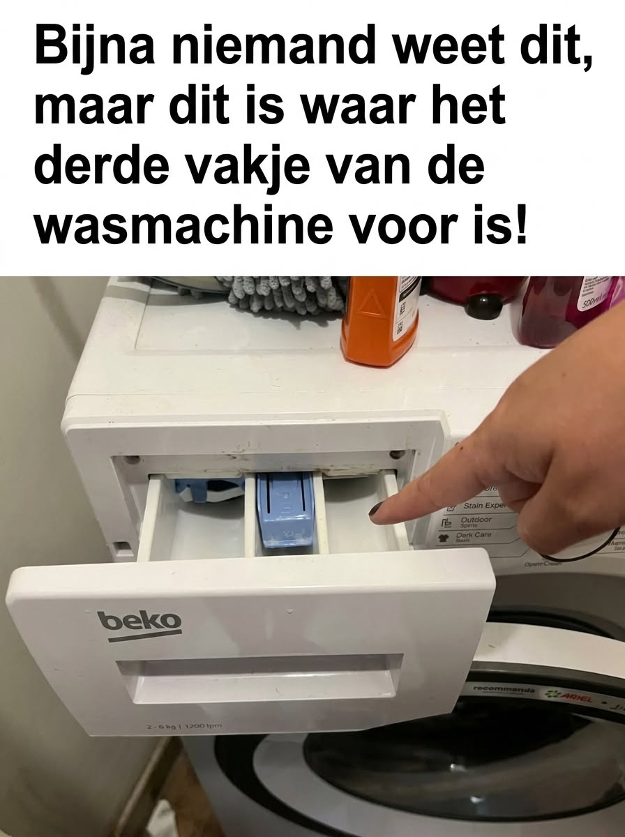 Bijna Niemand Weet Dit, Maar Hier Dient Het Derde Vakje Van De Wasmachine Werkelijk Voor!