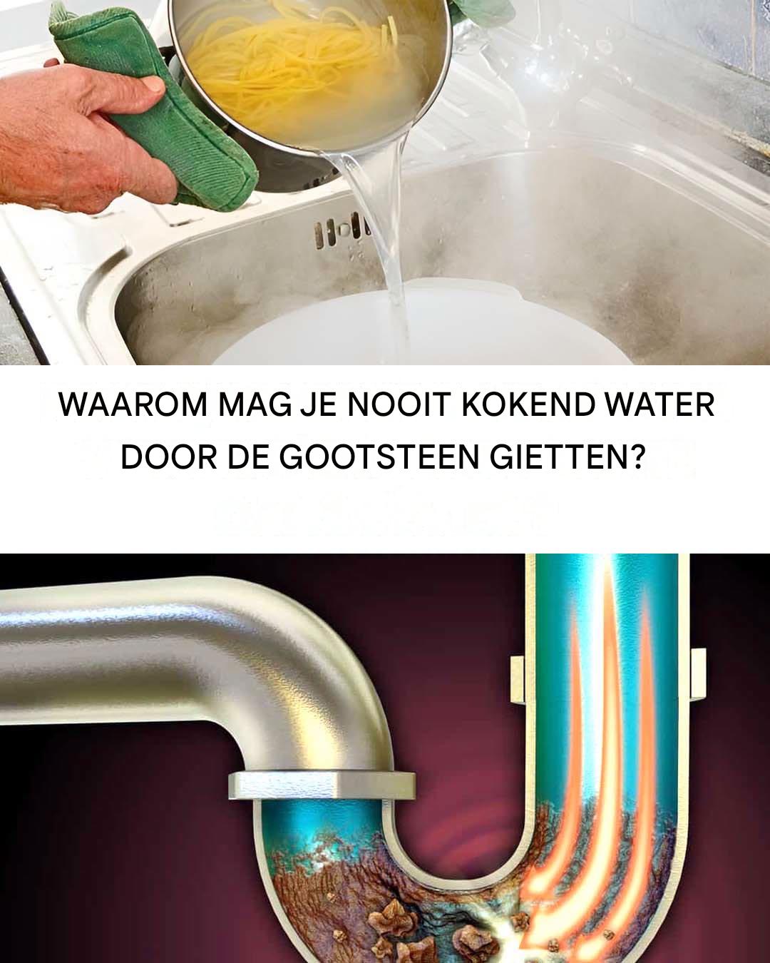 Spoelbak onder druk: waarom het gieten van kokend water een heel slecht idee is