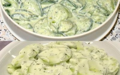 In 5 minuten klaar deze frisse komkommersalade wil je elke dag