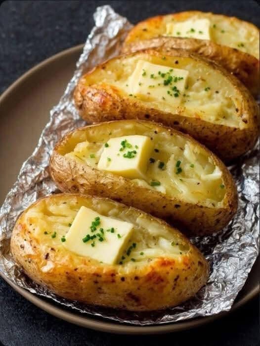 Gebakken aardappel. De snelste manier om te genieten van een perfecte gebakken aardappel – klaar in een paar minuten. Krokant van buiten, zacht en luchtig van binnen.