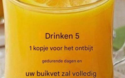De krachtigste vetverbrandende drank om snel buikvet te verminderen
