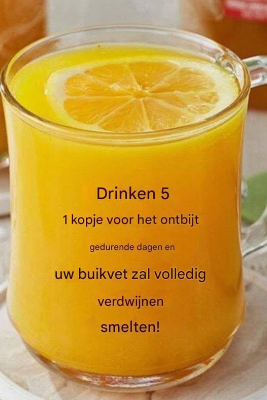 De krachtigste vetverbrandende drank om snel buikvet te verminderen