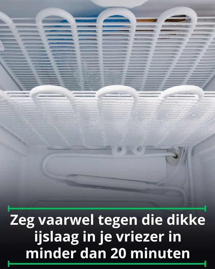 Zeg vaarwel tegen die dikke ijslaag in je vriezer in minder dan 20 minuten