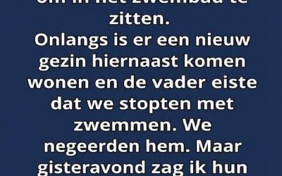 Hoe een routine aan het zwembad veranderde in een les in begrip.