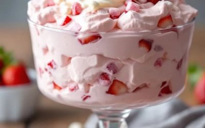 Dit aardbeien yoghurt dessert maak je in 2 minuten je gasten zullen smullen