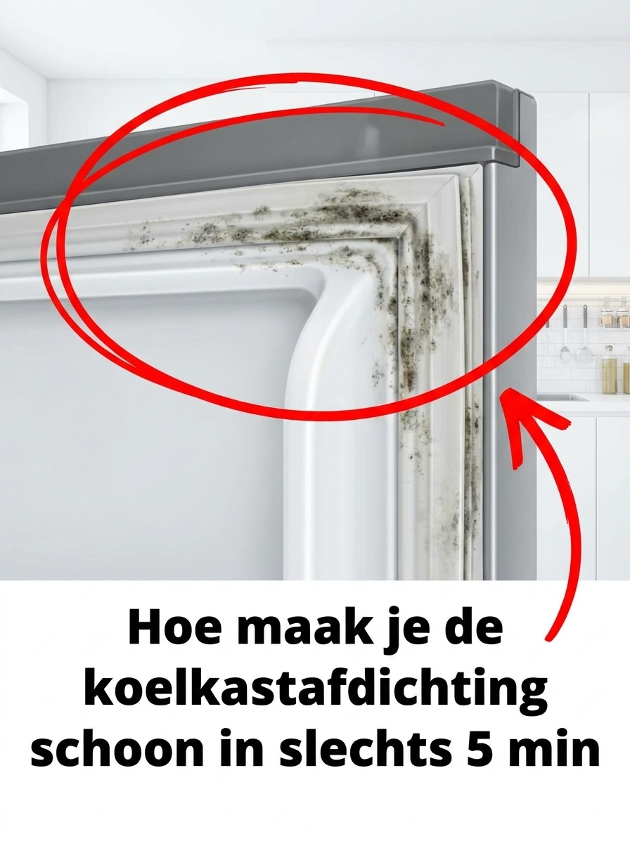 De truc om de rubberen afdichting van je koelkast in 5 minuten schoon te maken.