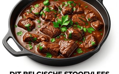 Dit Belgische stoofvlees is een ware klassieker met een diepe, rijke smaak.