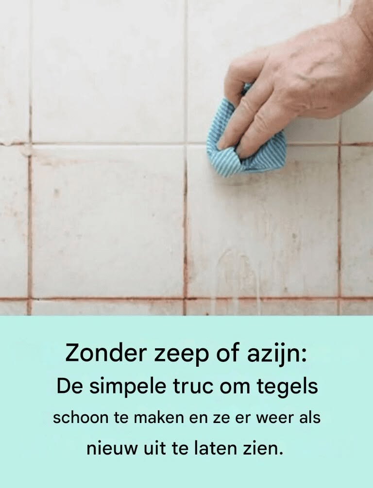 Geen zeep of azijn nodig: een simpele truc om tegels schoon te maken en ze weer als nieuw te laten glanzen.