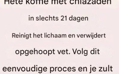 Warme koffie met chiazaad: het geheim voor krachtig