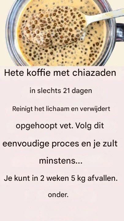 Warme koffie met chiazaad: het geheim voor krachtig