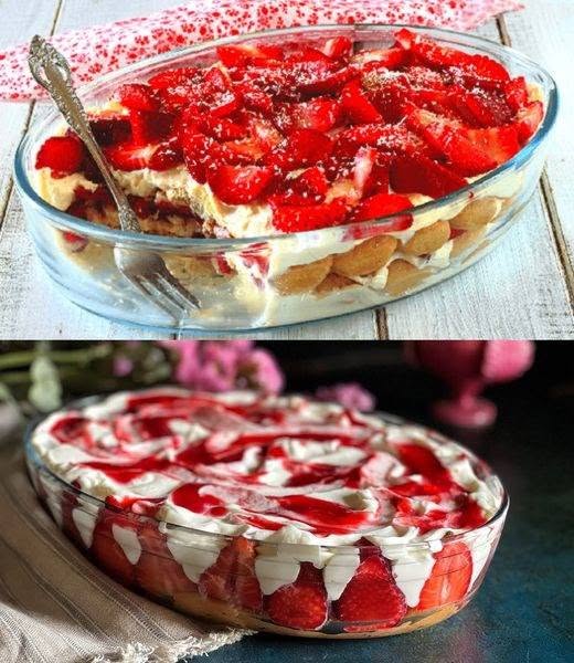 Dit maakt de wereld gek! Aardbeientiramisu in 10 minuten