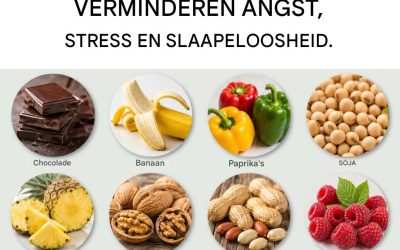 Voedingsmiddelen die de serotonineproductie verhogen en angst, stress en slapeloosheid verlichten.