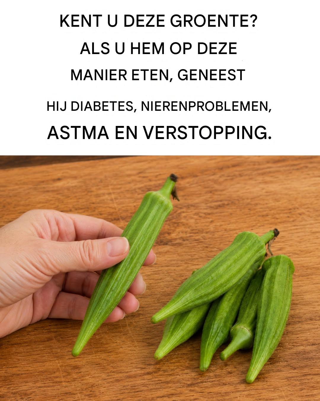 De groente die diabetes, nierziekten en astma kan voorkomen.