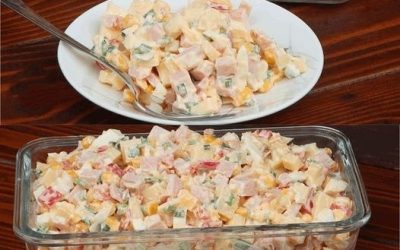 Beste salade ooit, eiersalade uit het DDR-tijdperk, eenvoudig als taart en superlekker