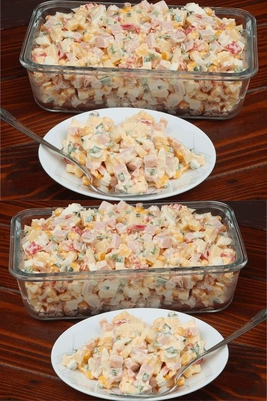 Beste salade ooit, eiersalade uit het DDR-tijdperk, eenvoudig als taart en superlekker