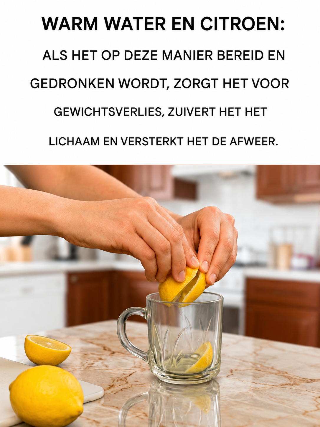 Citroenwater: Hoe drink je het om 14 kilo af te vallen in 9 dagen?