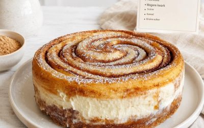 Kaneelrol-cheesecake – het beste van twee werelden!