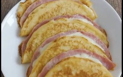 Crêpes met gegratineerde ham en kaas – een onmisbaar gerecht voor het hele gezin