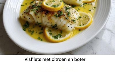 Visfilets met citroen en boter — Licht, smeltend in je mond en vol van smaak!