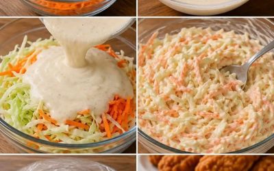 Koolsalade in KFC-stijl met kool en wortel