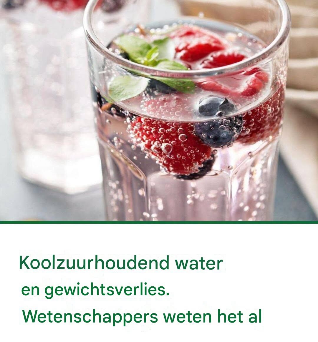 Helpt koolzuurhoudend water bij het afvallen? Wetenschappers hebben het antwoord.