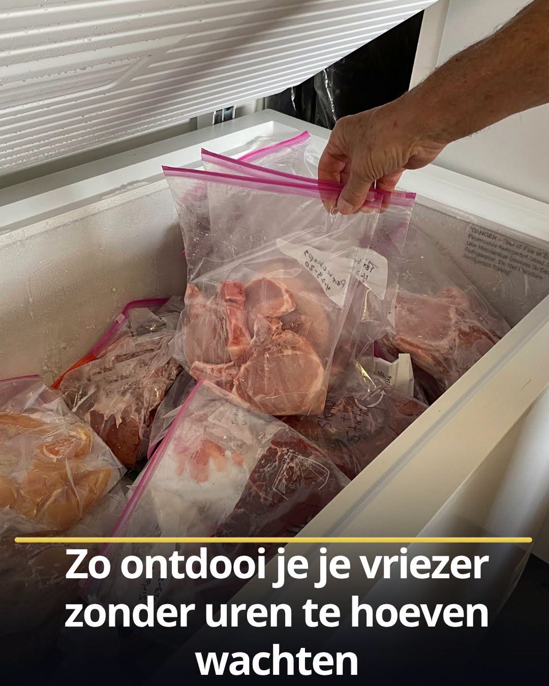 Zo ontdooi je je vriezer zonder uren te hoeven wachten