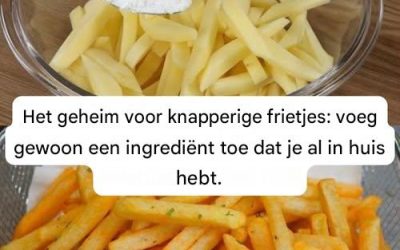 Het geheim voor knapperige frietjes: voeg gewoon een ingrediënt toe dat je al in huis hebt.