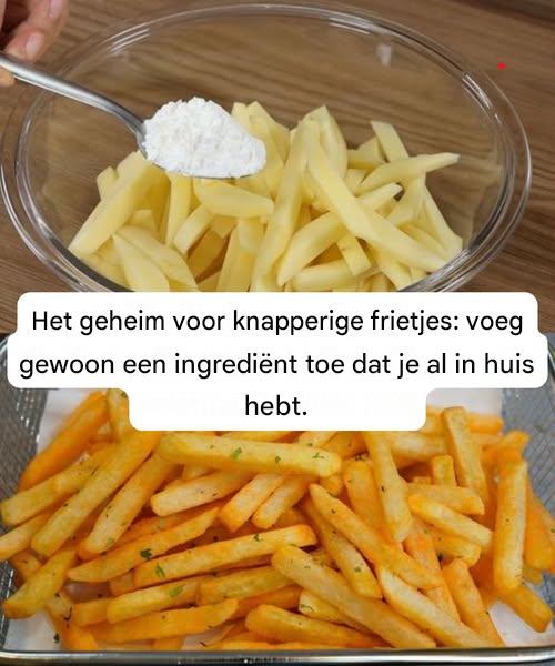 Het geheim voor knapperige frietjes: voeg gewoon een ingrediënt toe dat je al in huis hebt.